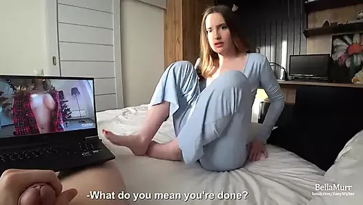 üvey abisi ile porno izleyen anny walker sert sikiliyor