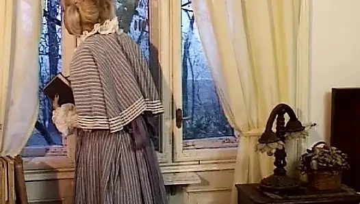 Vintage Fransız bebek DP üçlü sahiptir