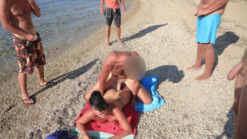 Göt Deliğimi Sahilde Kamuya Açtım